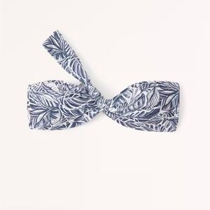 Abercrombie asymmetrical floral bikini top